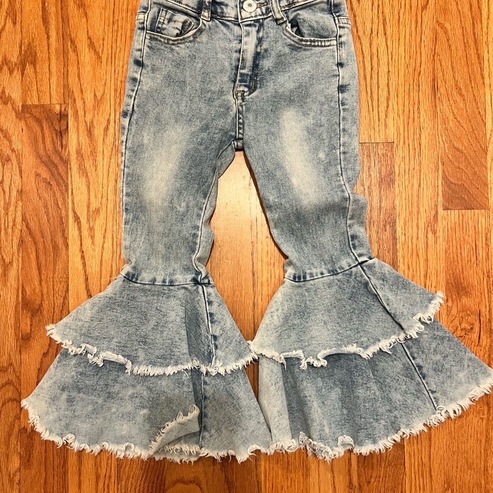 Stylish Blue Flared kid's Jeans